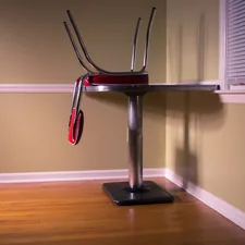 Fifties chair and table related to Transformable Seating Solutions