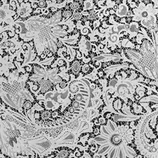 FlounceDate: 1875/1900 Artist: Possibly made by Auguste Lefébure (French, born 1864) France, Bayeux https://www.artic.edu/artworks/50495/flounce related to Elegant Sleeping Spaces: Black and White Paisley Bedding