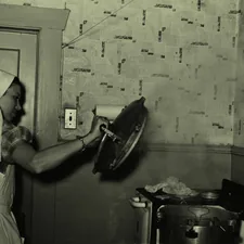 FSA (Farm Security Administration) supervisor giving a demonstration of pressure canning before a group of FSA officials at a district meeting at San Angelo, Texas. She is removing top of pressure cooker. 1940 related to The Ultimate Food Steamer for Your Kitchen: A Bed Bath & Beyond Guide
