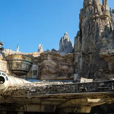 Galaxy's Edge in Disneyland Park California related to May the Comfort Be with You: A Galactic Bed Set for Star Wars Fans