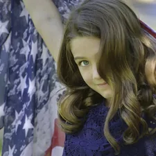 Girl,children,teens,girls,Fourth of July,American flag,USA,profile,faces,people,women. related to Dreaming with the Stars: American Girl Doll Canopy Bed Ideas