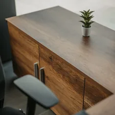 green plant on white table related to The Ultimate Guide to Solid Wood Sideboards