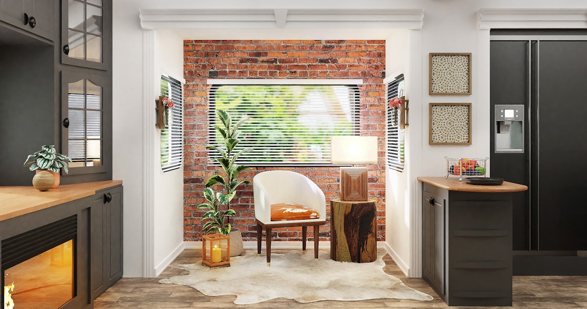 green potted plant beside window related to Enhance Your Home's Style with Wood Window Valances