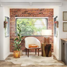 green potted plant beside window related to Enhance Your Home's Style with Wood Window Valances