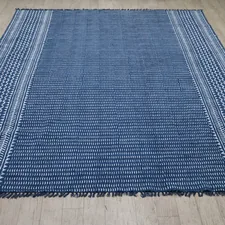 Handmade cotton blue area rug with traditional Dabu print. Washable, durable, and eco-friendly. Perfect for modern kitchens, living rooms, or hallways. Adds bohemian charm and comfort in 5x8, 8x10, 3x15 ft. Shop Now:- https://www.etsy.com/listing/4300890012/cotton-blue-area-rug-home-decor-cotton related to Welcome Home: The Ultimate Guide to Choosing the Perfect Rugs for Your Entryway