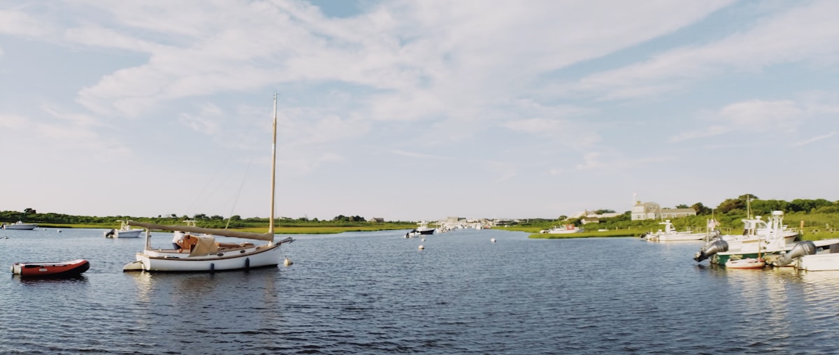 Harbor view in Nantucket with sailboats and motorboats related to Discover the Charm of Nantucket: Your Ultimate Bed and Breakfast Guide