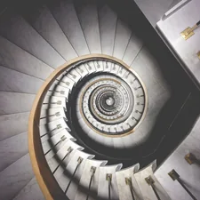 Infinite spiral stairs related to Finding the Perfect Solution: Stairs for Your Pet's Access to High Beds