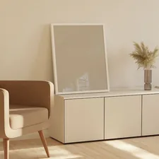 Interior design made to showcase your illustrations, photos or logos in the frame. Works perfectly by setting the blend mode to Overlay. related to Mirrored Sideboards and Buffets: Elevating Your Dining Space with Elegance