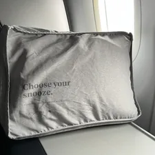 JetBlue Mint business class seat pillow. related to Royal Slumber: Elevate Your Bedroom with Princess Bedding Sets