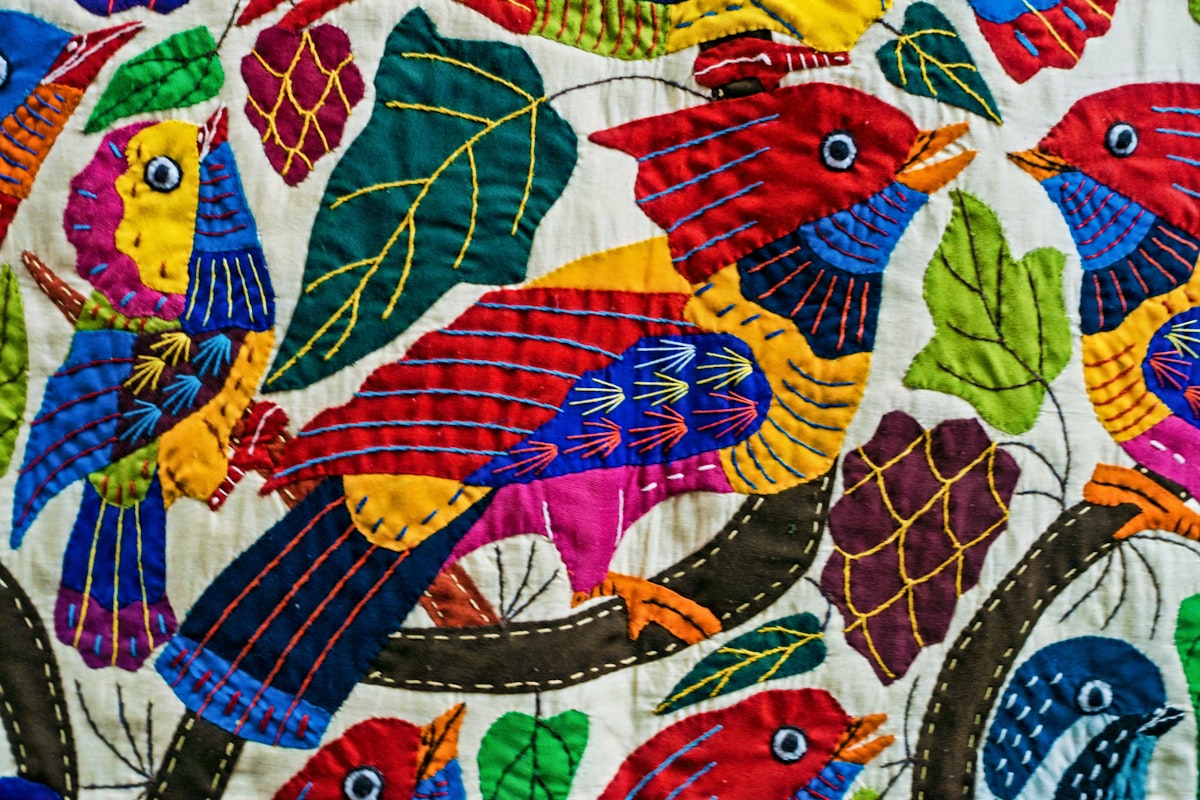 Khan el Khalili, Cairo, Egypt. related to Elegance Embroidered: Organic Quilts and Coverlets