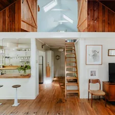 Lake home (IG: @clay.banks) related to Elevate Your Space: A Step-by-Step Guide to Building a Loft Bed