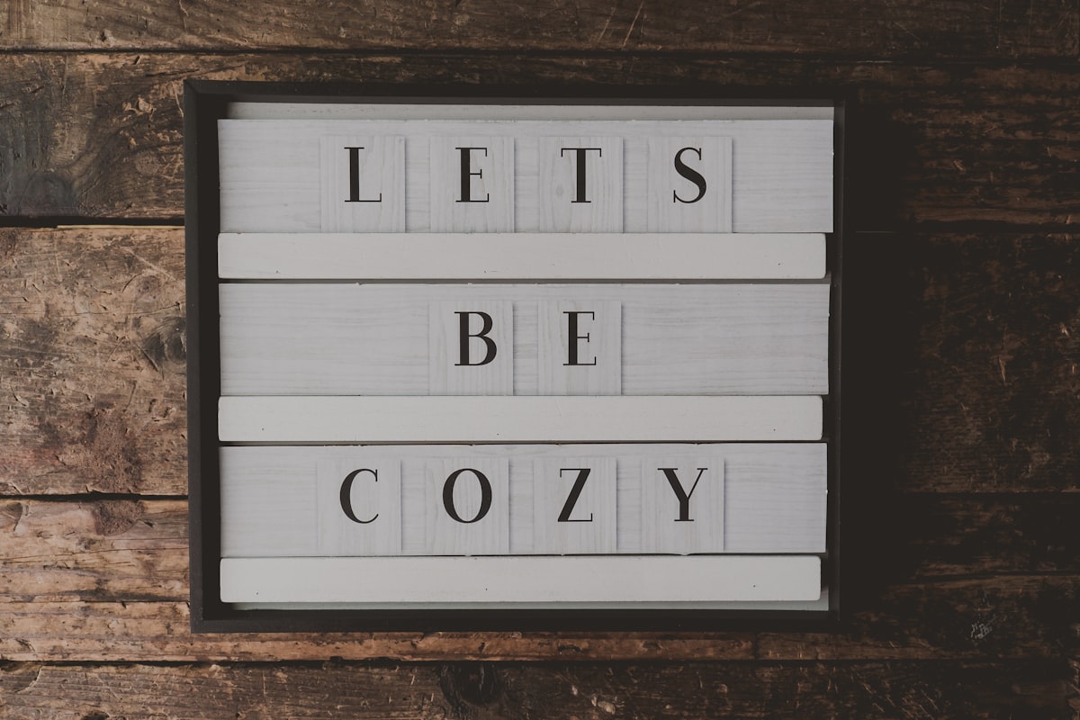 lets be cozy text related to Cozy Nights: Unleash the Power of the Chiminea Fire Pit