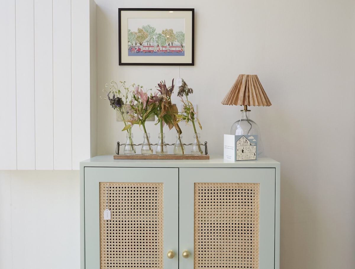 Minimal. related to Elegant Entertaining with a Blue Sideboard Buffet
