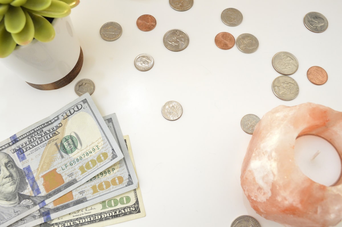 Money styled stock photo and money flat lay photo for personal finance bloggers, business coaches, and entrepreneurs. related to Exclusive Savings on Home Essentials
