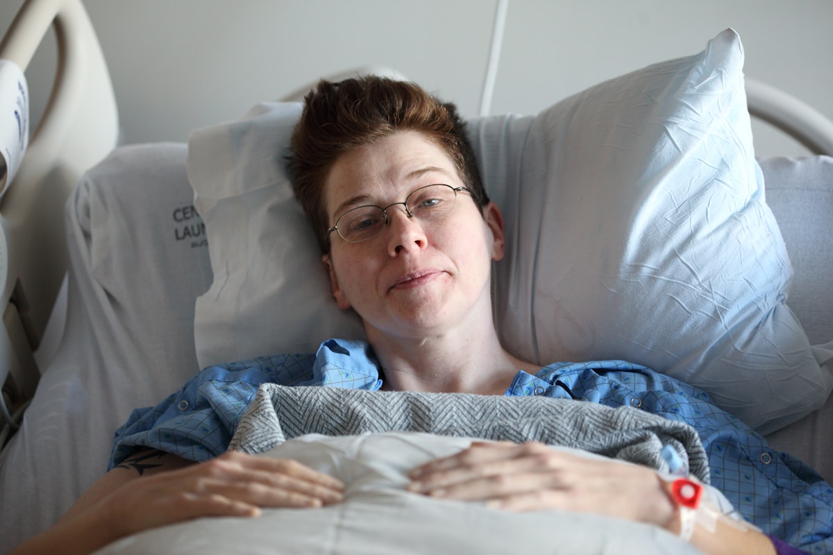 My wife recovering after having right hemicolectomy surgery for her advanced Crohn’s disease. related to Effective Treatments for Bed Sores: Discover Optimal Healing Solutions