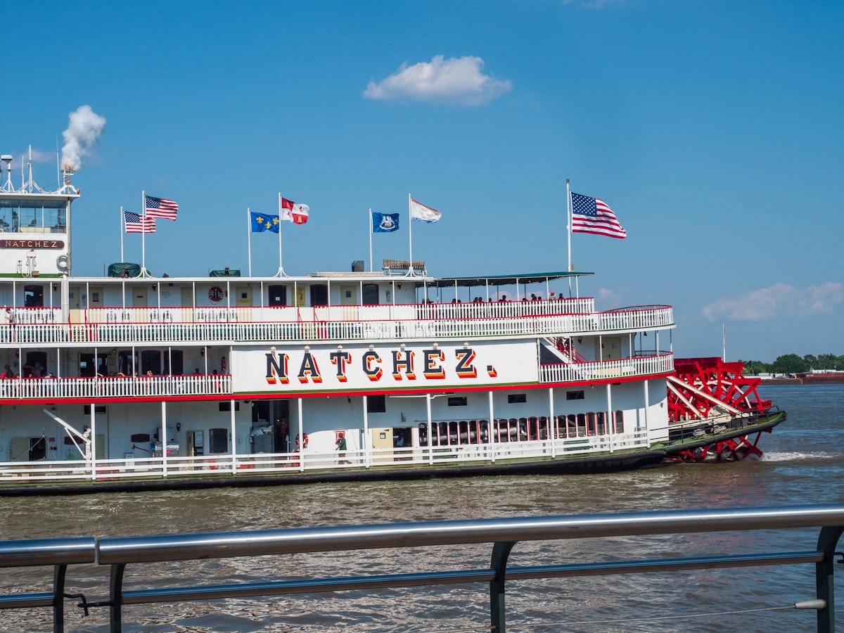 Natchez steamboat on the Mississippi River related to Charming Retreats on the Mississippi:  Discovering the Magic of Natchez Bed and Breakfasts