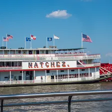 Natchez steamboat on the Mississippi River related to Charming Retreats on the Mississippi:  Discovering the Magic of Natchez Bed and Breakfasts