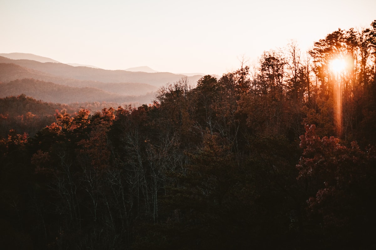Perfect Appalachian sunset. related to Nestled Amongst Peaks: Experience Serenity at Smoky Mountain Bed and Breakfast