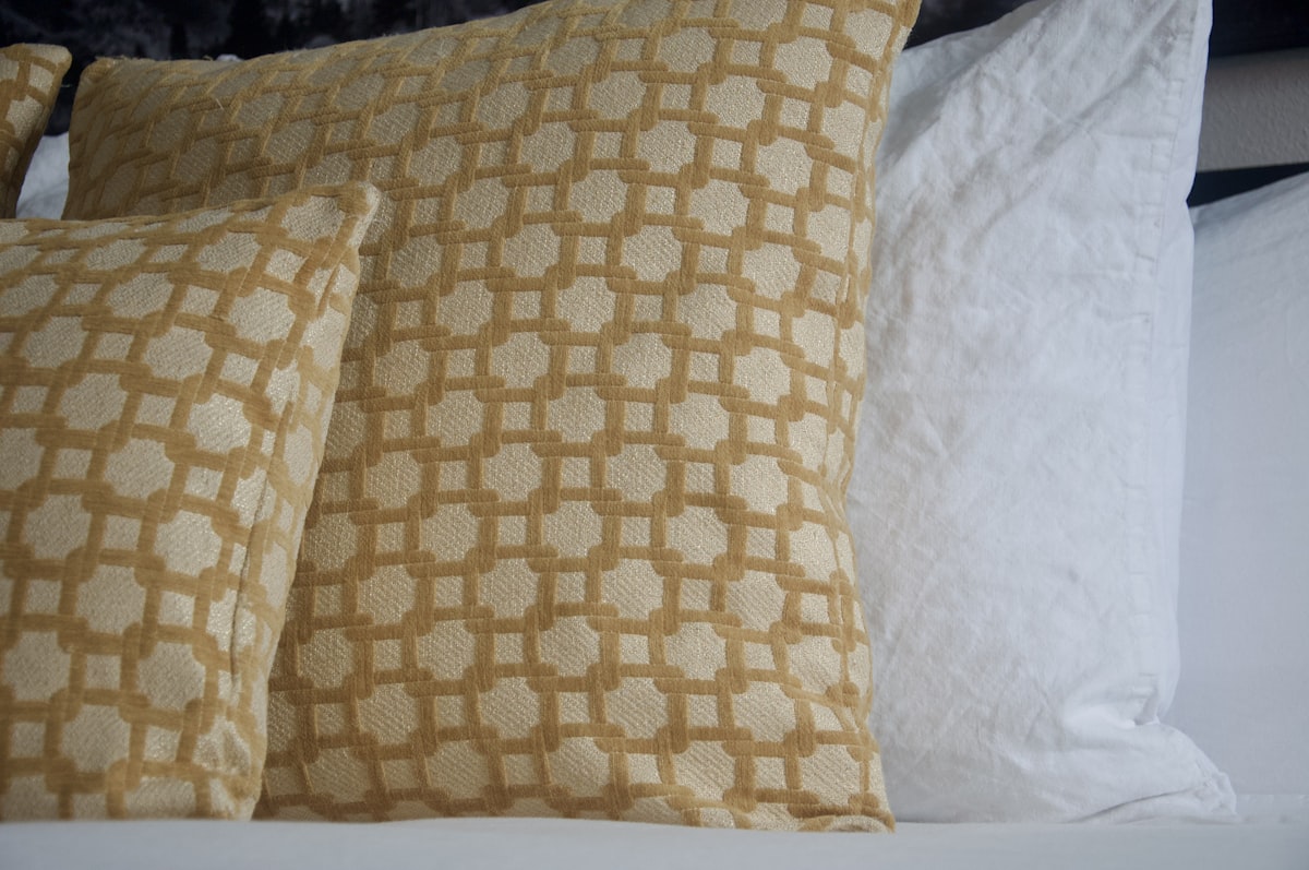 Pillows related to Luxurious White and Gold Bedding for a Regal Bedroom