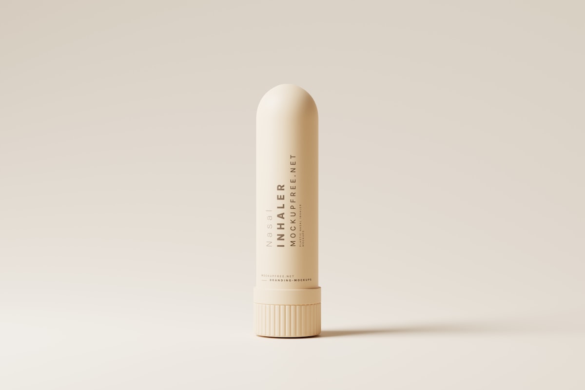Plastic Nasal Inhaler Mockups, Download the PSD mockups for free from mockup free - https://mockupfree.net related to Ultimate Guide to Bed Head Hair Stick
