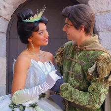 Princess Tiana and Prince Nareen from The Princess and The Frog at Disneyland related to Disney Princess Valance