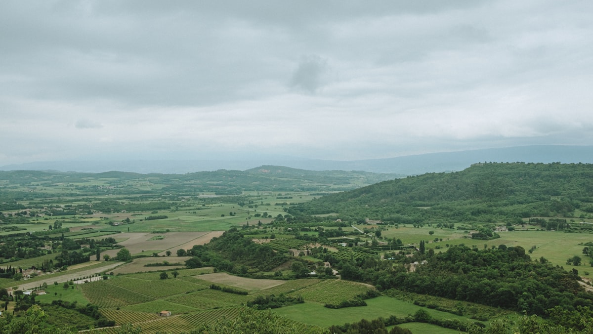 Provence, France on a cloudy day related to French Country Valances