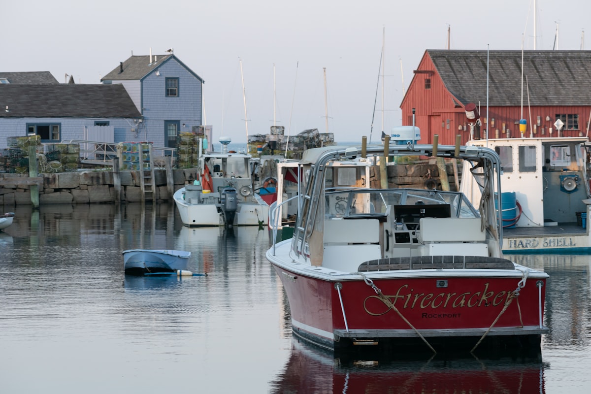 red and white boat related to Discover the Charm of Bed and Breakfasts in Rockport, MA