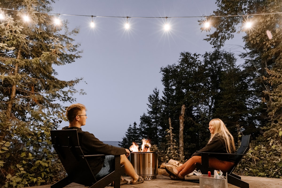 Relaxing night related to Bask in the Warmth: Choosing the Best Outdoor Chiminea for Your Yard