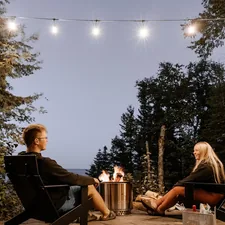 Relaxing night related to Warm Up Your Outdoor Evenings with a Rustic Clay Chiminea
