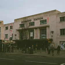 Richmond station building with people outside related to Savvy Shopping at Bed Bath & Beyond Richmond: A Treasure Trove of Home Goods