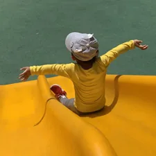 “Slide!" She said. related to The Adventures of Curious George: The Ultimate Toddler Bedding Guide