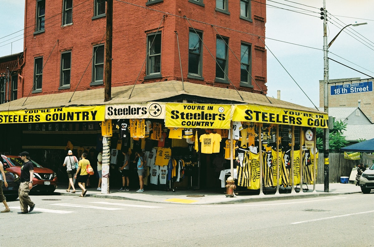 Sports merchandise shop related to Untangling the Pittsburgh Steelers' Valance:  Black and Gold on the Brink
