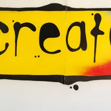 Street art, using the word create. related to Create Your Own Valance: A DIY Guide