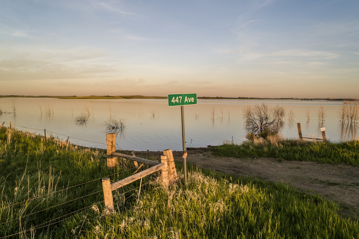 Street sign for a road that no longer exists at Goose Lake near Watertown, SD. related to Discover the Charm of Bed and Breakfasts in South Lake Tahoe
