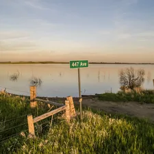 Street sign for a road that no longer exists at Goose Lake near Watertown, SD. related to Discover the Charm of Bed and Breakfasts in South Lake Tahoe
