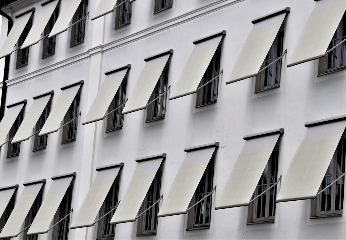 Sun Protection for Windows of a office building  related to White Window Valance