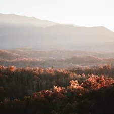 Sunset in the Appalachians. related to Nestled Amongst Peaks: Experience Serenity at Smoky Mountain Bed and Breakfast
