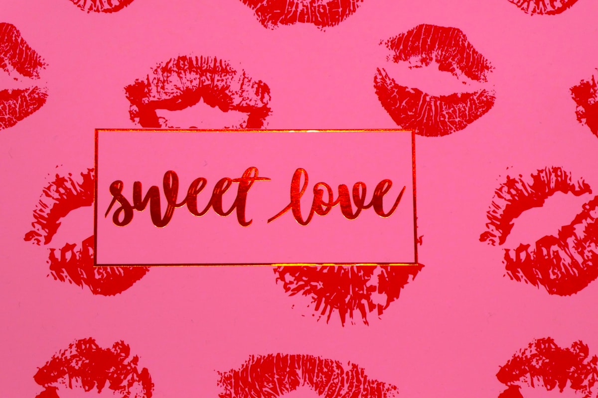 Sweet Love text on pink background related to Sweet Jojo Valance: Add a Touch of Elegance to Your Room
