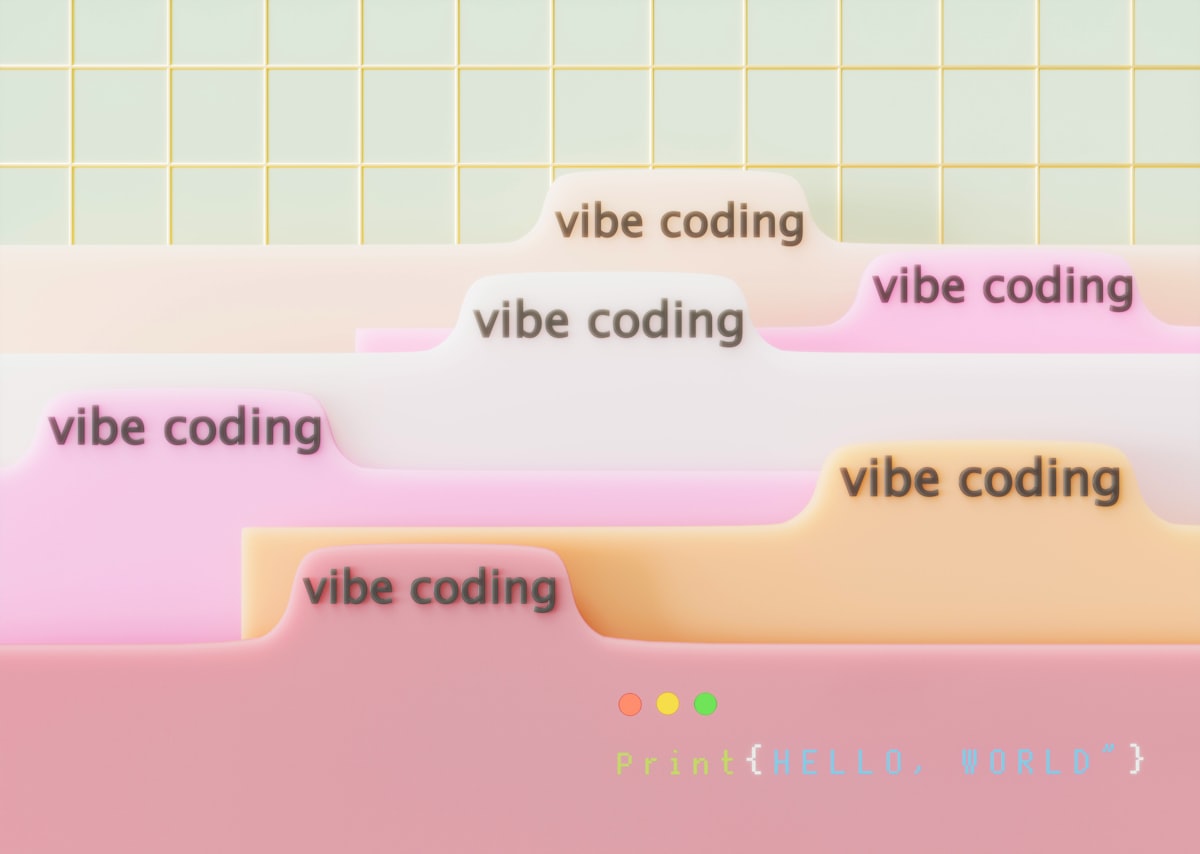 Tabs labeled "vibe coding" with code on bottom related to Adding Style and Functionality: Exploring Curtains with a Valance