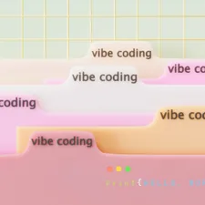 Tabs labeled "vibe coding" with code on bottom related to Adding Style and Functionality: Exploring Curtains with a Valance