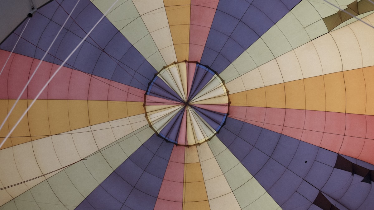 That hot air balloon had wonderful rainbow color, and in the morning with the golden lights, it was dreamy being up there in the clouds. related to How to Make a Balloon Valance: A Comprehensive Guide