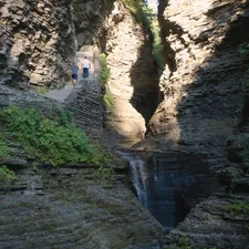 The entrance to the trail through Watkins Glen State Park. related to Discover the Charm of Watkins Glen: A Bed and Breakfast Getaway
