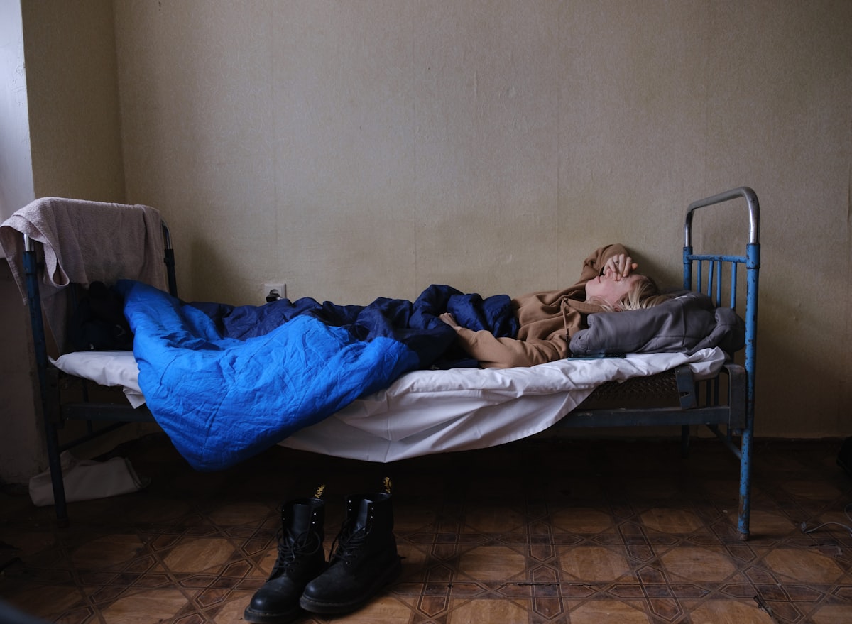 The shelter. One of our numerous stops. We were lucky enough not to witness the bombing of the Irpen, Bucha and other cities. 
We were lucky enough to only hear the air defence  volleys. related to Elevate Your Sleep: Air Mattress Options at Bed Bath and Beyond