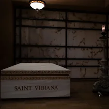 The tomb of Saint Vibiana in Los Angeles. related to Sleep Like a Saint: Elevate Your Slumber with Saints Bed Sets