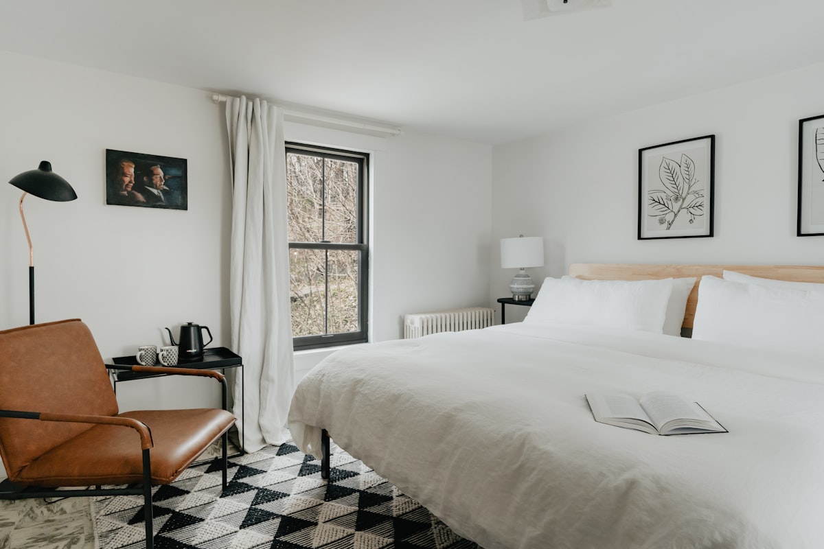 The White Room (IG: @clay.banks) related to White King Coverlet: Elevate Your Bedroom Style