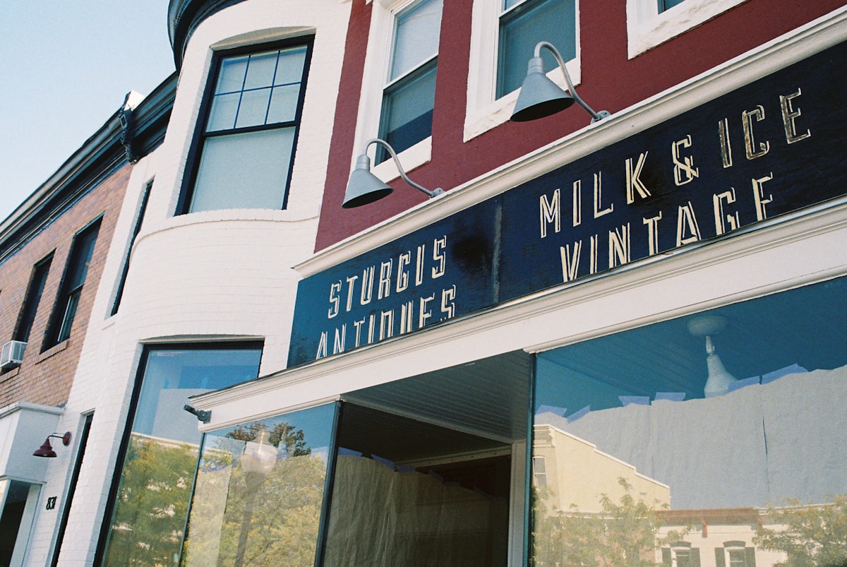 This place had changed into a new store when we last visited. Shot on Minolta SRT-101. related to Discovering the Charm of Bed and Breakfasts in Baltimore