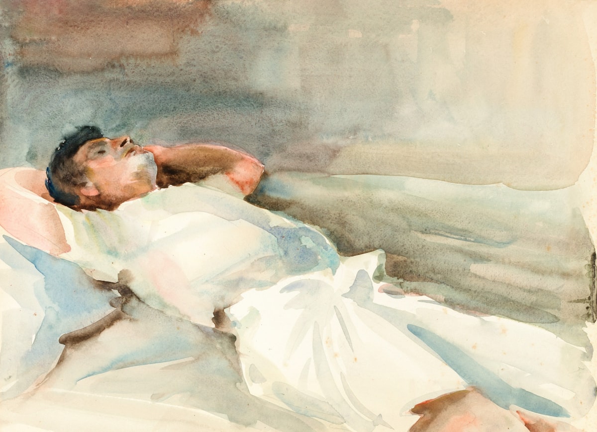 Thomas La Farge, S.O.D., 1931, watercolor and pencil on paper, sight 7 x 14 in. (17.8 x 35.6 cm), Smithsonian American Art Museum, Bequest of Olin Dows, 1983.90.88 related to Transform Your Space with Bed Bath and Beyond Paintings