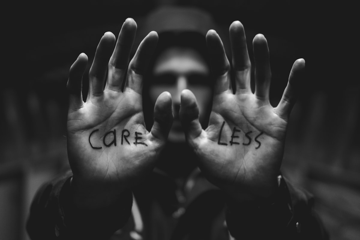 Though the danger of being careless always lurks, sometimes we need to care a little less. Also, that’s exactly what I told my buddy when I asked him to write these words on his hands with permanent marker the day before a job interview. ¯\_(ツ)_/¯ related to Valances for Less