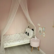 toddler's bed with mesh canopy related to Create a Magical Space: Girl's Toddler Bed Sets