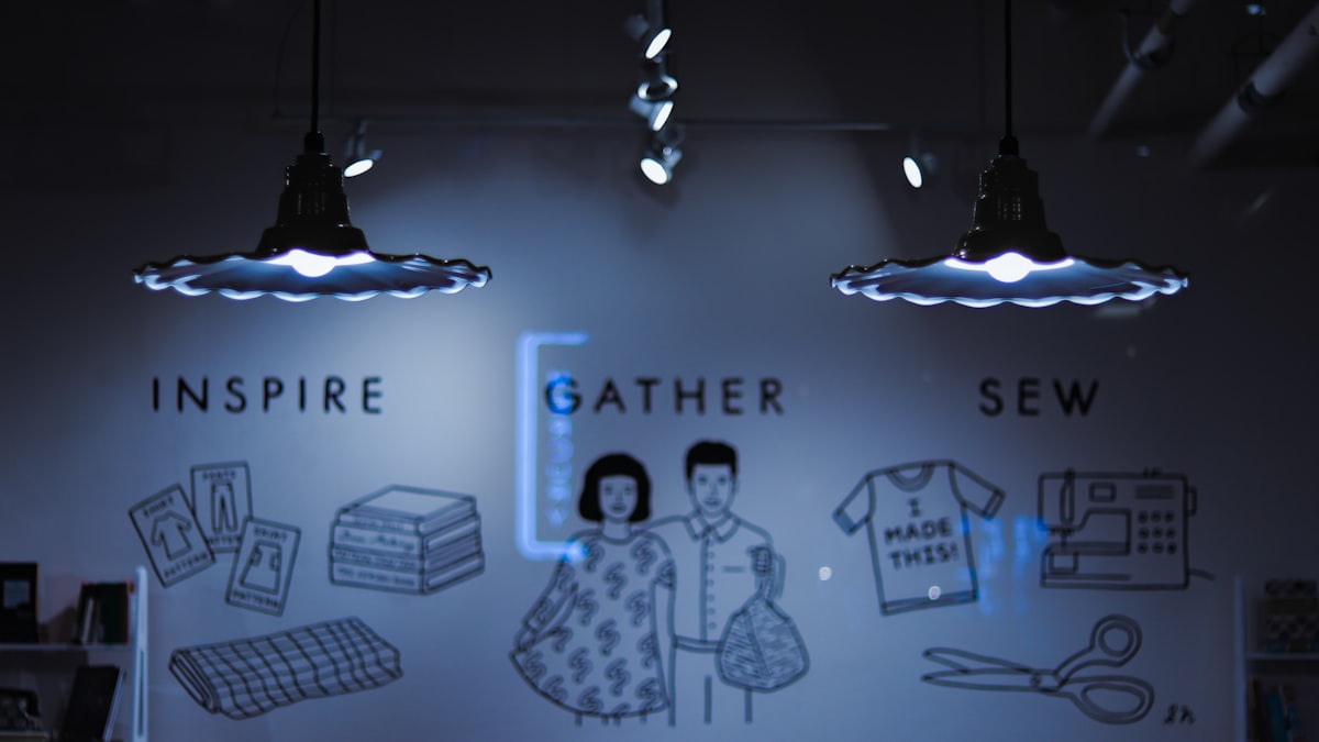 two turned-on hanging pendant lamps related to How to Sew Valances